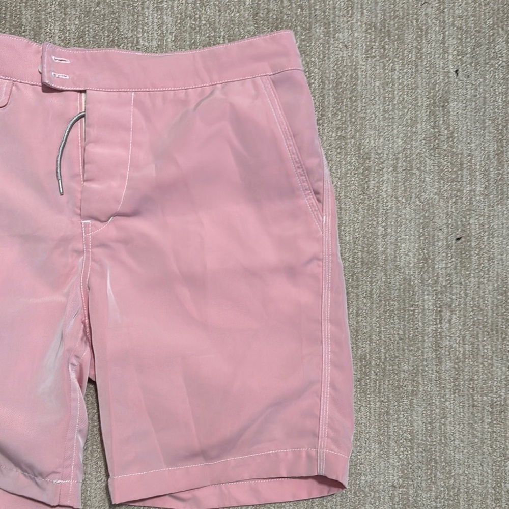BD Baggies Pink Swim Shorts Men’s Size 32 Unlined Board Shorts with Pockets - Picture 3 of 9